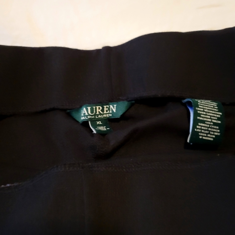 black Ralph Lauren stretch pants
